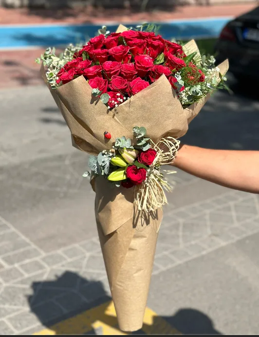 41 kırmızı gül Kraft Buket (main)